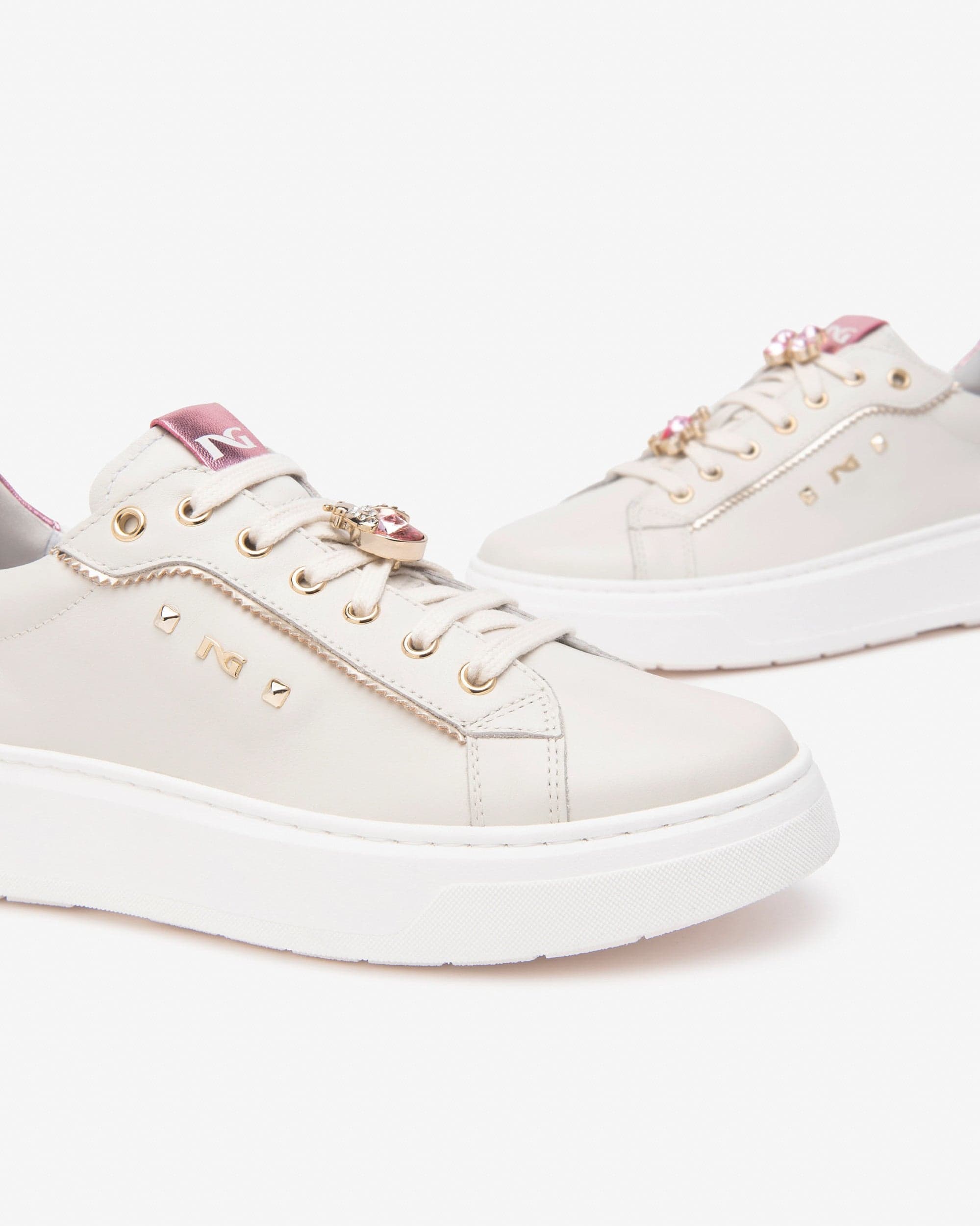 Nero Giardini sneakers donna in pelle col. osso E513060D713 in Sneaker casual Teresi Calzature - Marsala, commercioVirtuoso.it