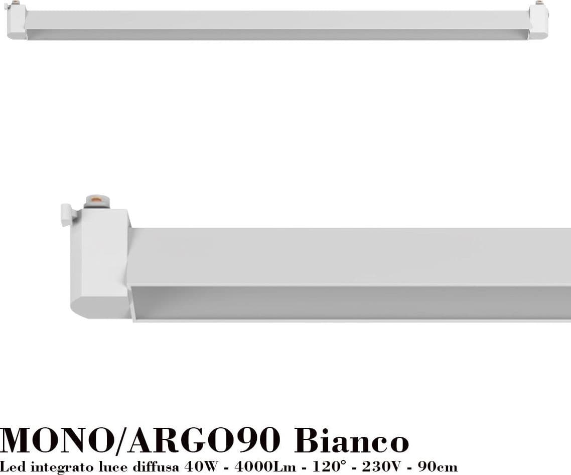 Binario Top Light MONO 1184 ECLIPSE YARI BIANCO G9 LED lampada soffitto moderna spot orientabile sfera vetro rame in Kit completi di sistemi di illuminazione a cavo e su binario Lampadari Bartalini - Colle di Val d’Elsa, commercioVirtuoso.it