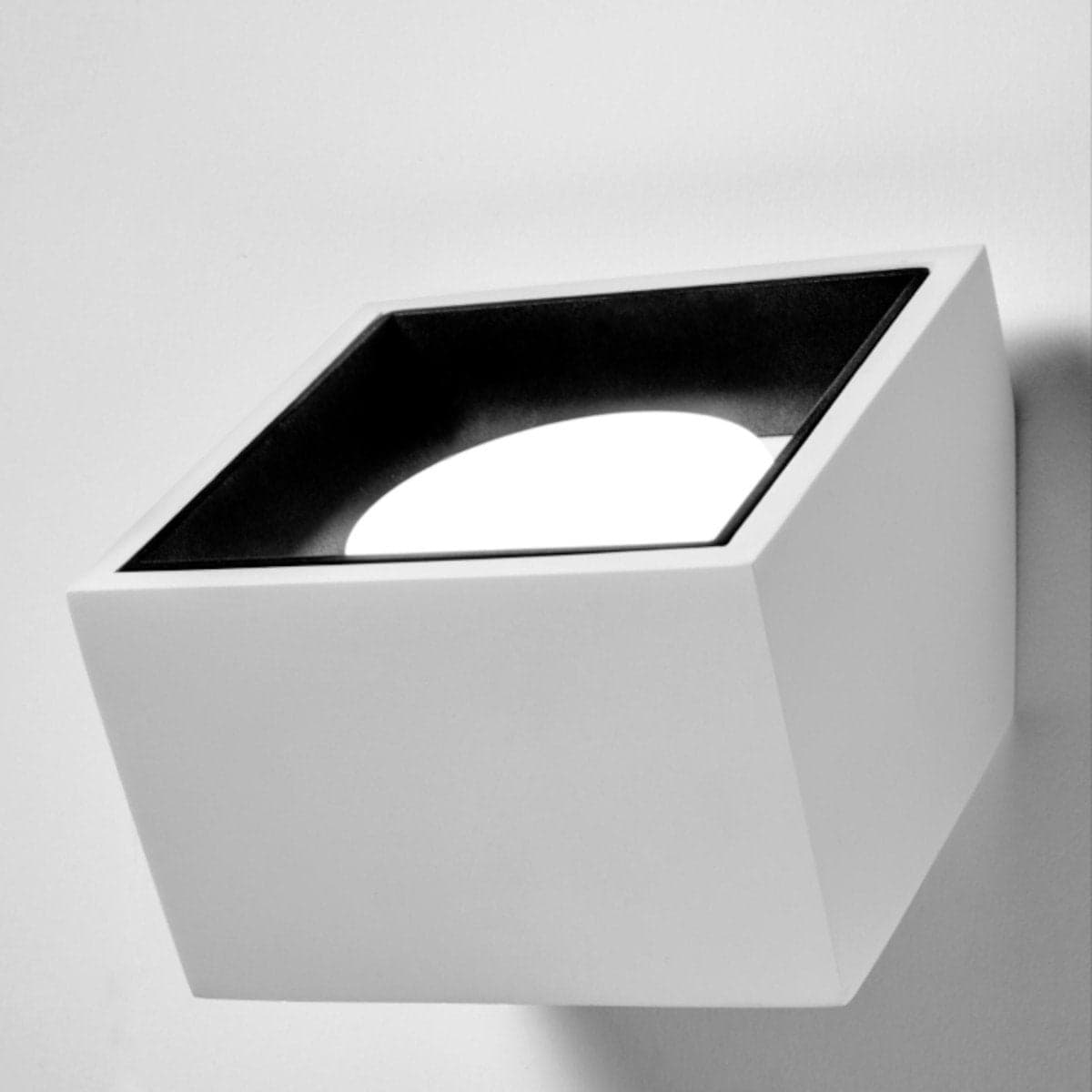 Applique gesso Sforzin illuminazione NASSO quadrata T434 GX53 LED monoemissione alluminio parete in Faretti da muro Lampadari Bartalini - Colle di Val d’Elsa, commercioVirtuoso.it
