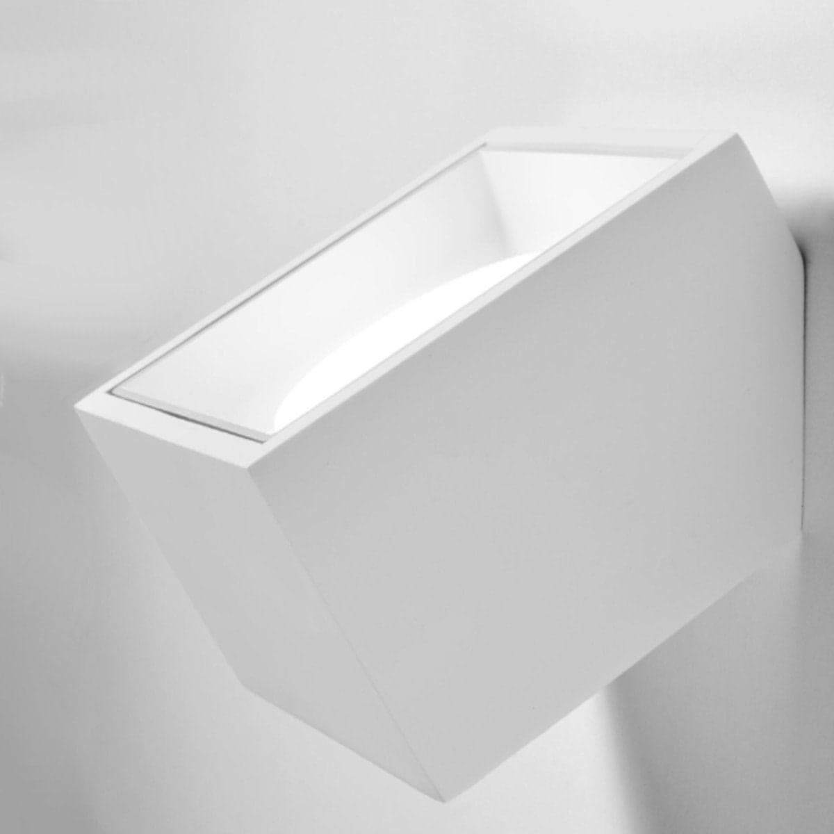 Applique gesso Sforzin illuminazione NASSO quadrata T434 GX53 LED monoemissione alluminio parete in Faretti da muro Lampadari Bartalini - Colle di Val d’Elsa, commercioVirtuoso.it