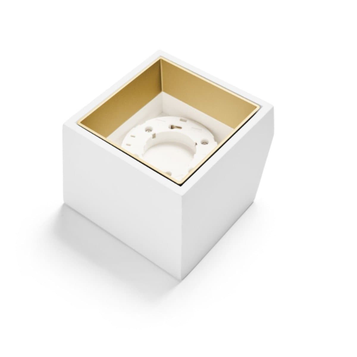 Applique gesso Sforzin illuminazione NASSO quadrata T436 GX53 LED monoemissione alluminio parete in Faretti da muro Lampadari Bartalini - Colle di Val d’Elsa, commercioVirtuoso.it