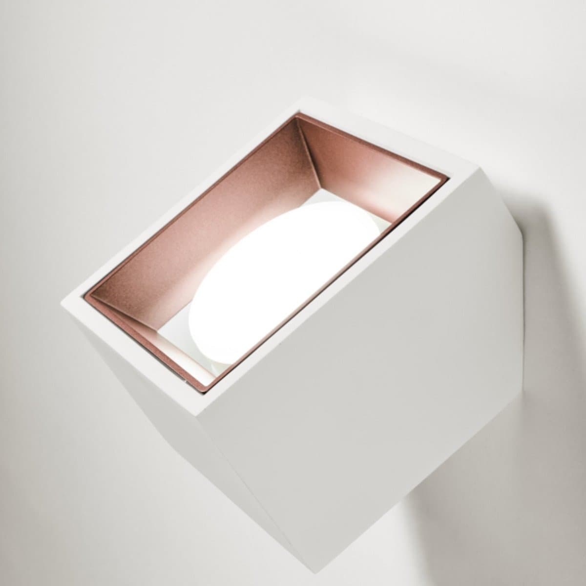 Applique gesso Sforzin illuminazione NASSO quadrata T437 GX53 LED monoemissione alluminio parete in Faretti da muro Lampadari Bartalini - Colle di Val d’Elsa, commercioVirtuoso.it