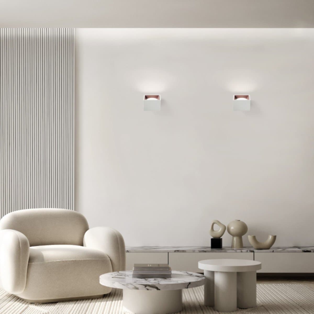 Applique gesso Sforzin illuminazione NASSO quadrata T437 GX53 LED monoemissione alluminio parete in Faretti da muro Lampadari Bartalini - Colle di Val d’Elsa, commercioVirtuoso.it