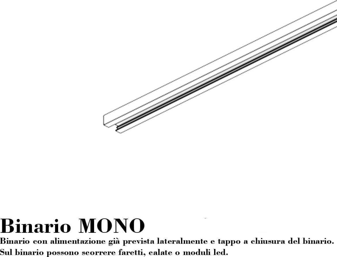 Binario Top Light MONO 1184 ECLIPSE BIANCO G9 LED lampada soffitto moderna sfera vetro trasparente bianco in Kit completi di sistemi di illuminazione a cavo e su binario Lampadari Bartalini - Colle di Val d’Elsa, commercioVirtuoso.it