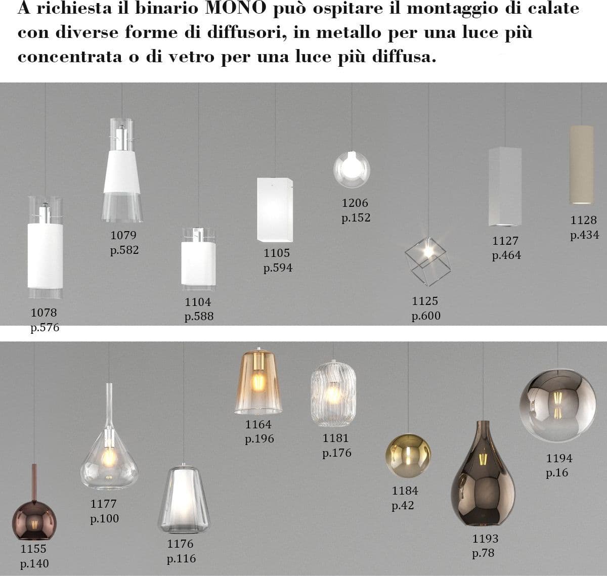 Binario Top Light MONO 1184 ECLIPSE BIANCO G9 LED lampada soffitto moderna sfera vetro trasparente bianco in Kit completi di sistemi di illuminazione a cavo e su binario Lampadari Bartalini - Colle di Val d’Elsa, commercioVirtuoso.it