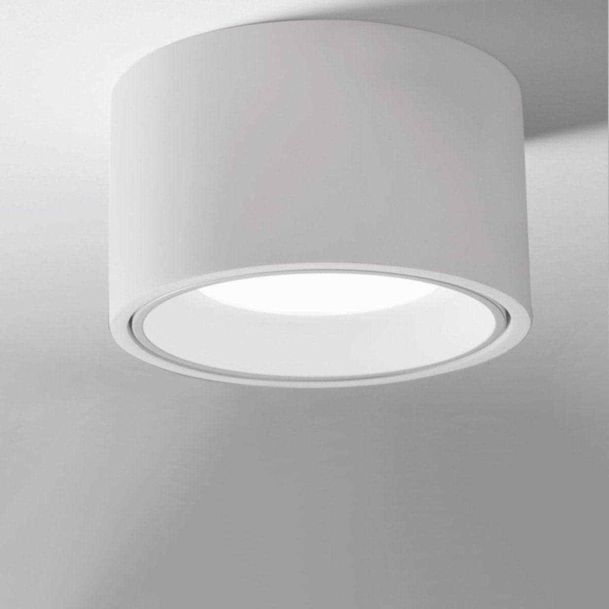 Plafoniera gesso Sforzin illuminazione NASSO tonda T423 GX53 LED alluminio soffitto in Plafoniere Lampadari Bartalini - Colle di Val d’Elsa, commercioVirtuoso.it