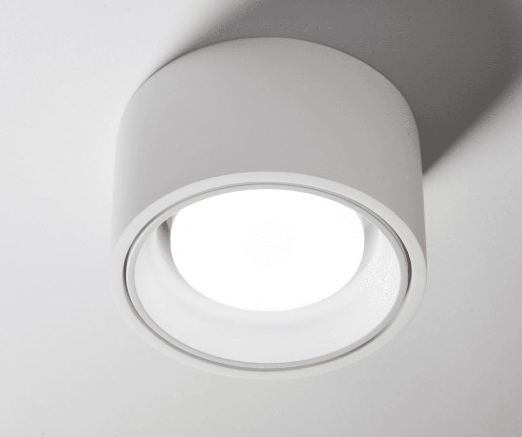 Plafoniera gesso Sforzin illuminazione NASSO tonda T423 GX53 LED alluminio soffitto in Plafoniere Lampadari Bartalini - Colle di Val d’Elsa, commercioVirtuoso.it