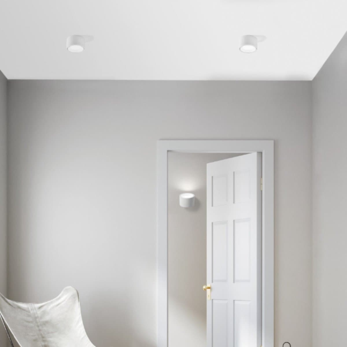 Plafoniera gesso Sforzin illuminazione NASSO tonda T423 GX53 LED alluminio soffitto in Plafoniere Lampadari Bartalini - Colle di Val d’Elsa, commercioVirtuoso.it