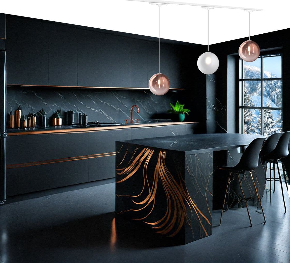 Binario Top Light MONO 1184 ECLIPSE BF-RA BIANCO G9 LED lampada soffitto moderna sfera vetro bianco rame in Kit completi di sistemi di illuminazione a cavo e su binario Lampadari Bartalini - Colle di Val d’Elsa, commercioVirtuoso.it