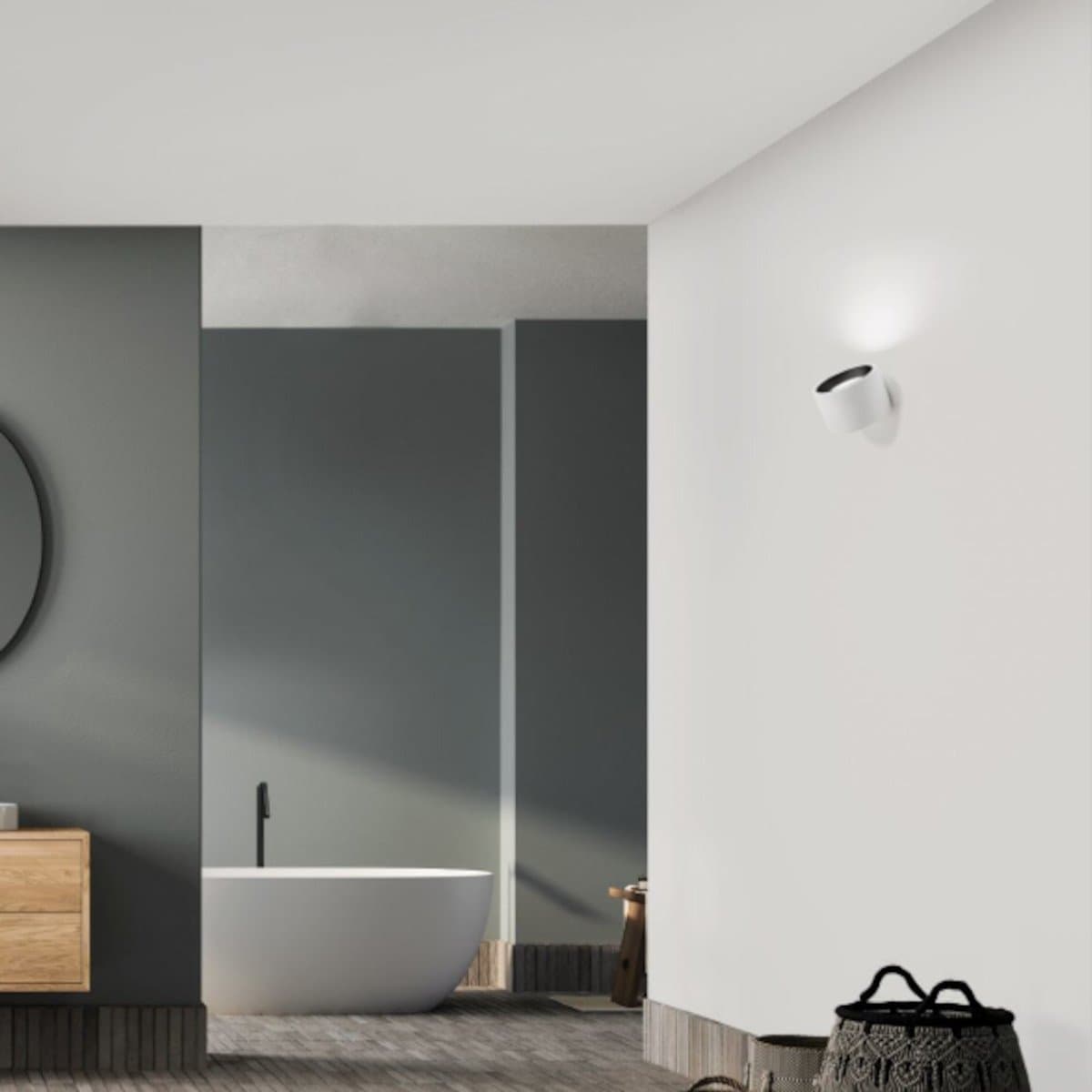 Applique gesso Sforzin illuminazione NASSO tonda T430 GX53 LED alluminio parete in Faretti da soffitto Lampadari Bartalini - Colle di Val d’Elsa, commercioVirtuoso.it
