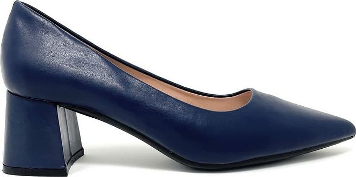 Francesco Milano decolleté in pelle blu navy F11 01A