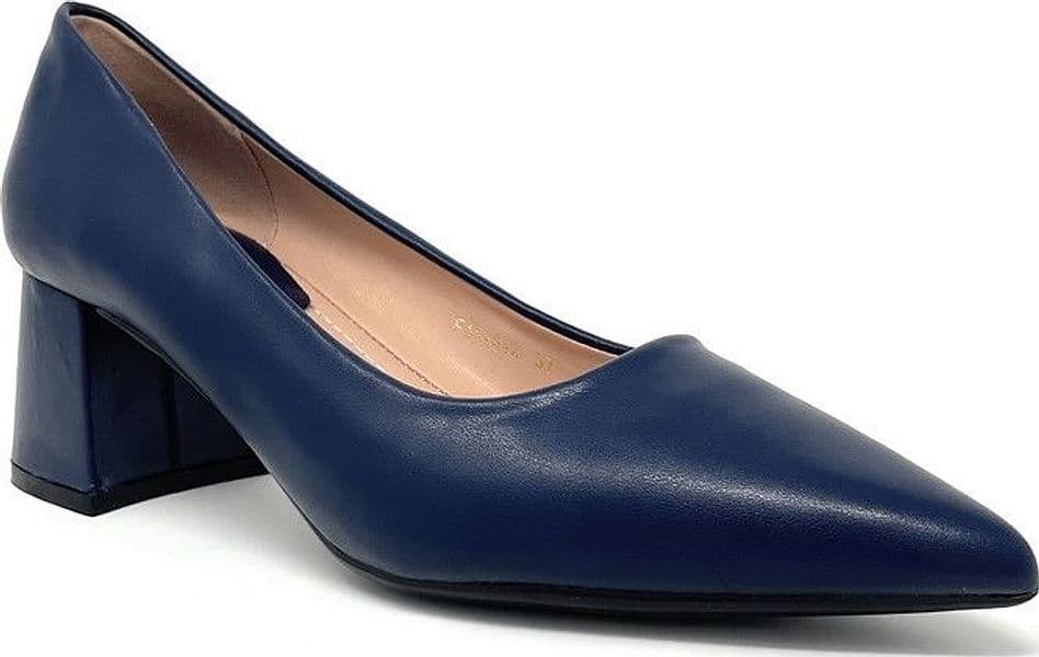 Francesco Milano decolleté in pelle blu navy F11 01A in Scarpe col tacco Teresi Calzature - Marsala, commercioVirtuoso.it