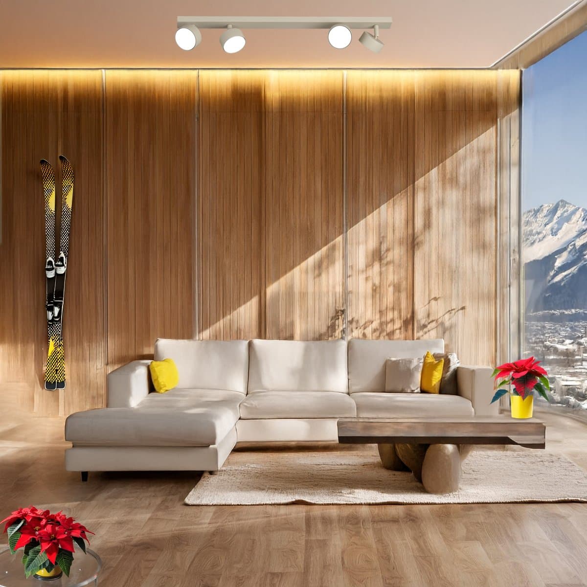 Binario Top Light EDRA 1210 4 SA GX53 LED lampada soffitto parete moderna faretti orientabili in Faretti da soffitto Lampadari Bartalini - Colle di Val d’Elsa, commercioVirtuoso.it