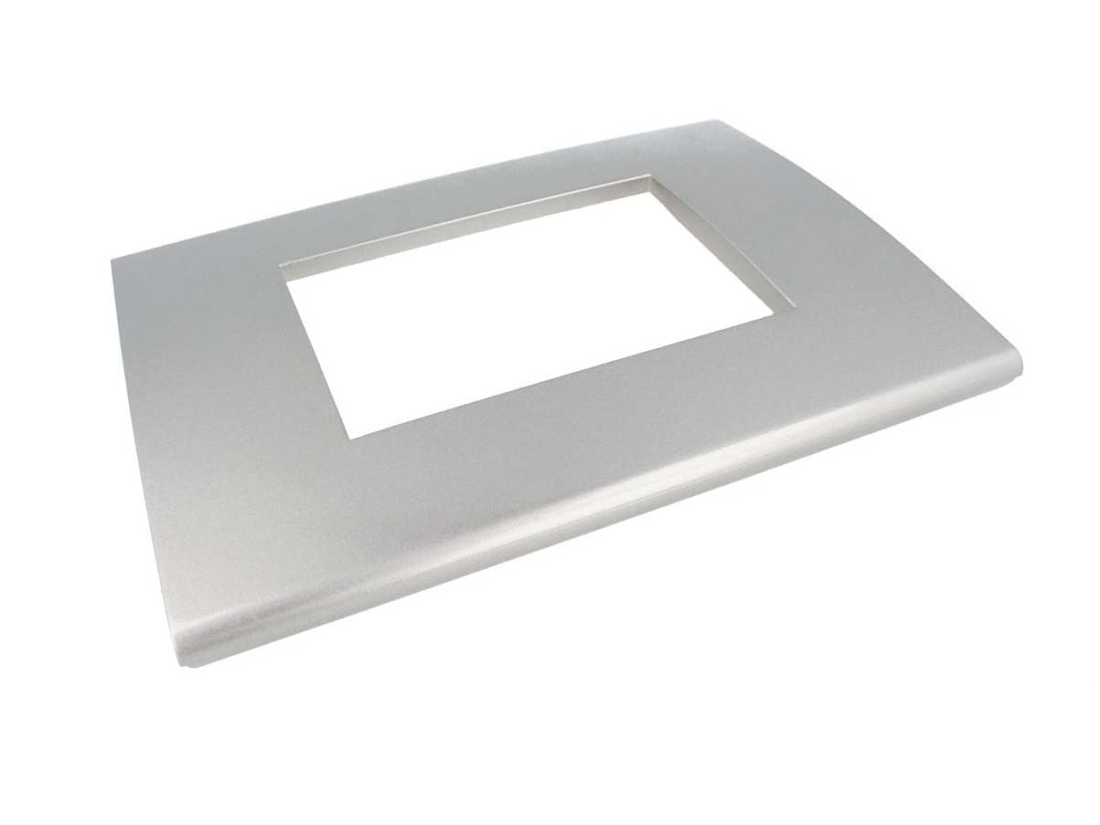 SANDASDON Placca Flat Slim Sottile 3M Silver Argento - Compatibile con Bticino Axolute Air in Placche per interruttori Scontolo.net - Potenza, commercioVirtuoso.it