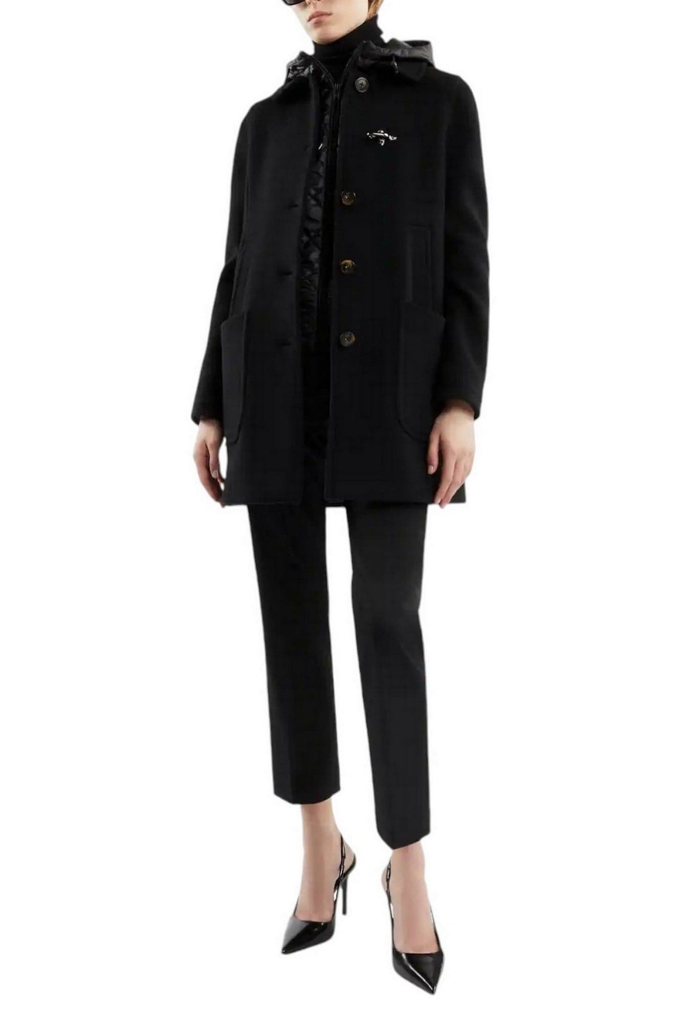Fay Giacconi Nero da donna in Cappotti Drestige - Casamassima, commercioVirtuoso.it