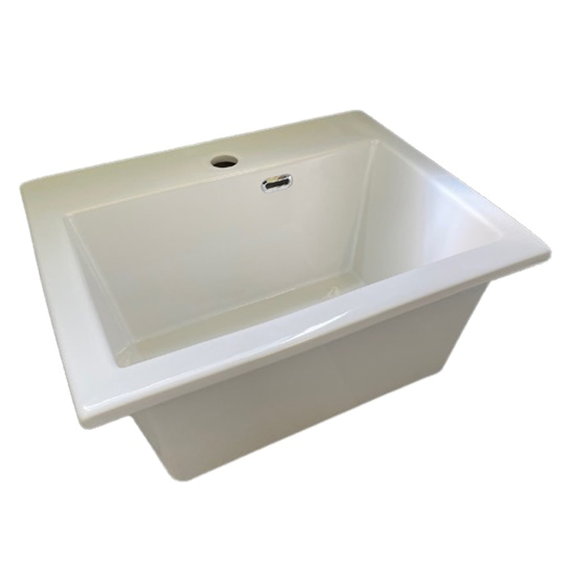 Mobile lavatoio sospeso di design con lavandino senza strizzatoio Olmo Scuro in Lavandini di lavanderia e pluriuso Mondialshop - Parabiago, commercioVirtuoso.it