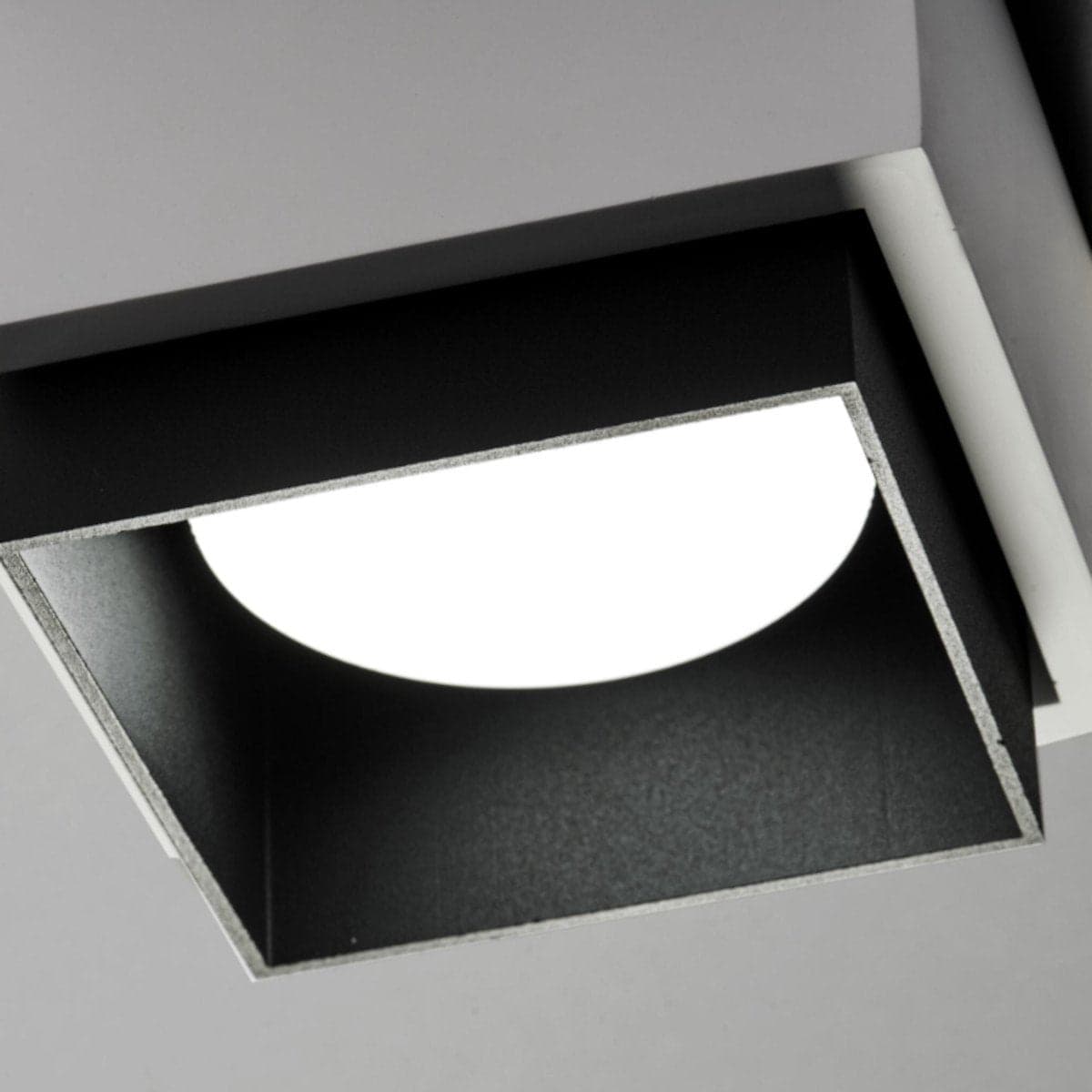 Plafoniera gesso Sforzin illuminazione SYME quadrata T442 T443 T444 T445 GX53 LED alluminio soffitto in Plafoniere Lampadari Bartalini - Colle di Val d’Elsa, commercioVirtuoso.it