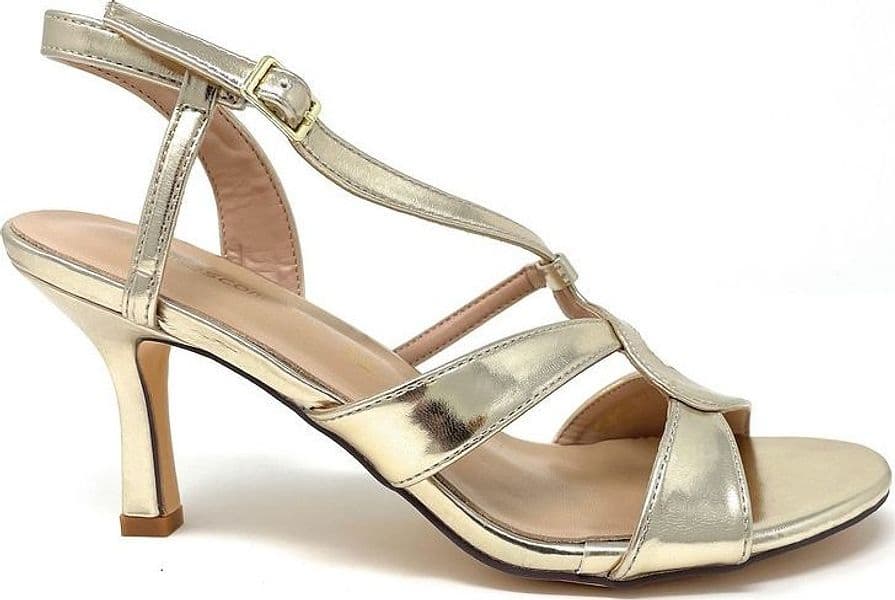 Francesco Milano sandali donna platino Barcellona G18 01N