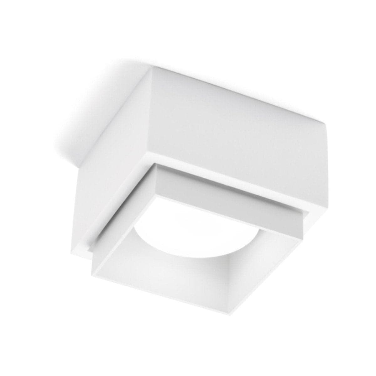 Plafoniera gesso Sforzin illuminazione SYME quadrata T442 T443 T444 T445 GX53 LED alluminio soffitto in Plafoniere Lampadari Bartalini - Colle di Val d’Elsa, commercioVirtuoso.it