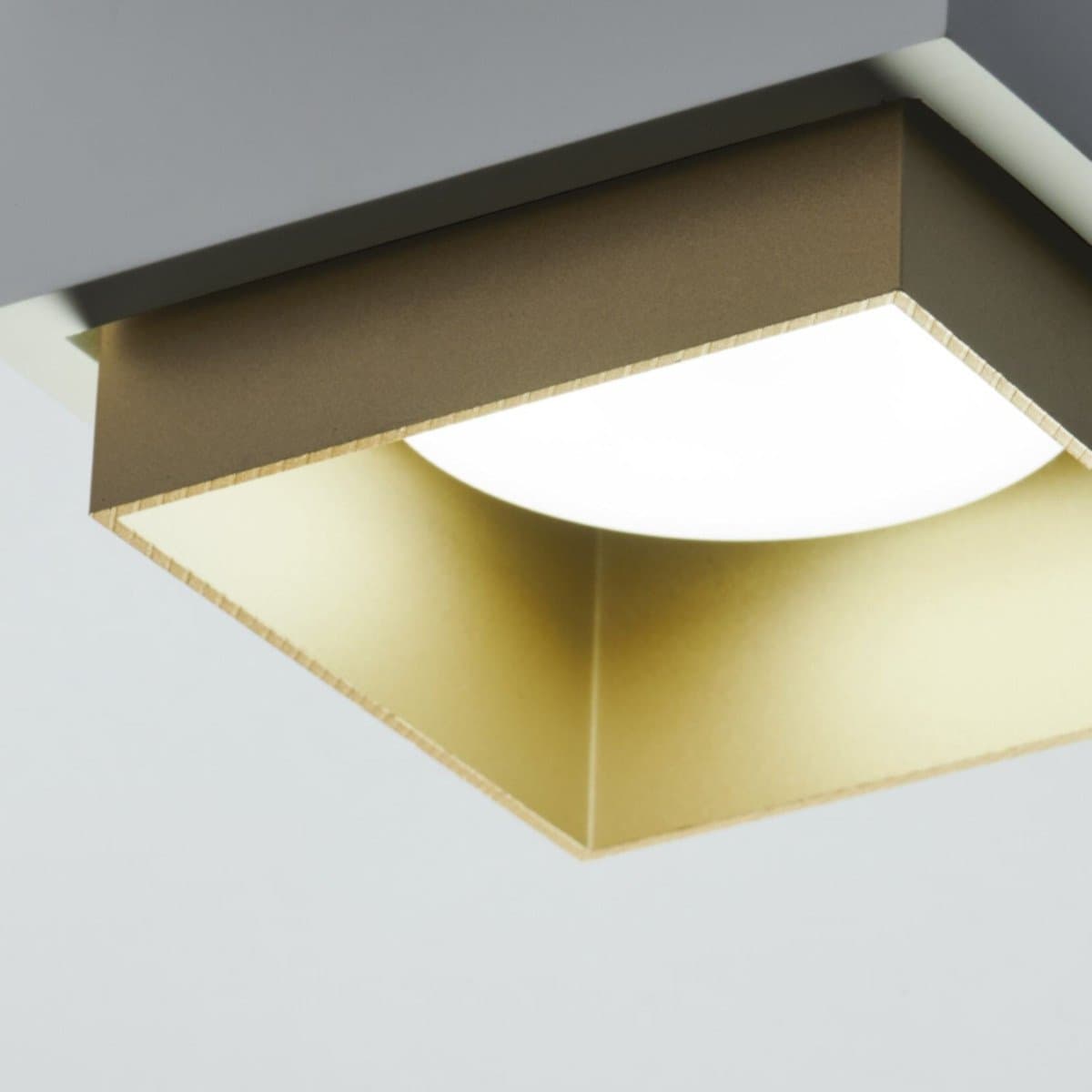 Plafoniera gesso Sforzin illuminazione SYME quadrata T442 T443 T444 T445 GX53 LED alluminio soffitto in Plafoniere Lampadari Bartalini - Colle di Val d’Elsa, commercioVirtuoso.it