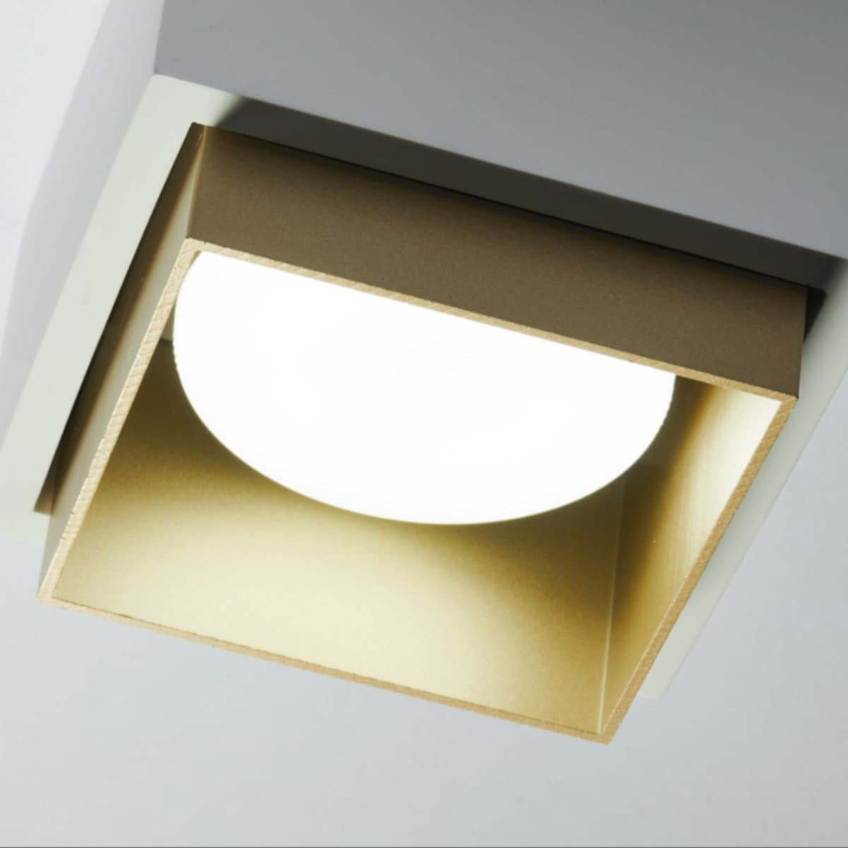 Plafoniera gesso Sforzin illuminazione SYME quadrata T442 T443 T444 T445 GX53 LED alluminio soffitto in Plafoniere Lampadari Bartalini - Colle di Val d’Elsa, commercioVirtuoso.it
