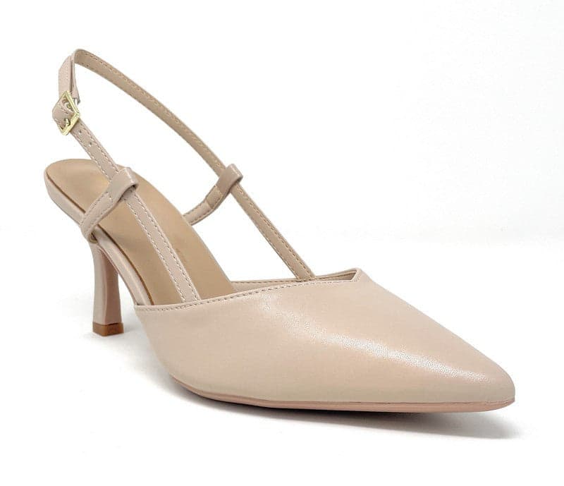 Francesco Milano slingback donna Budapest beige A08 21A in Scarpe col tacco Teresi Calzature - Marsala, commercioVirtuoso.it