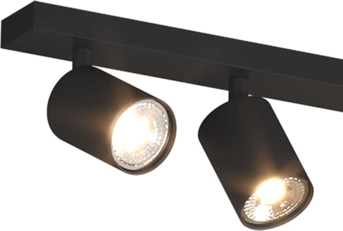 Binario Top Light KORA 1208 7 NE GU10 LED lampada soffitto parete moderna faretti orientabili in Faretti da soffitto Lampadari Bartalini - Colle di Val d’Elsa, commercioVirtuoso.it
