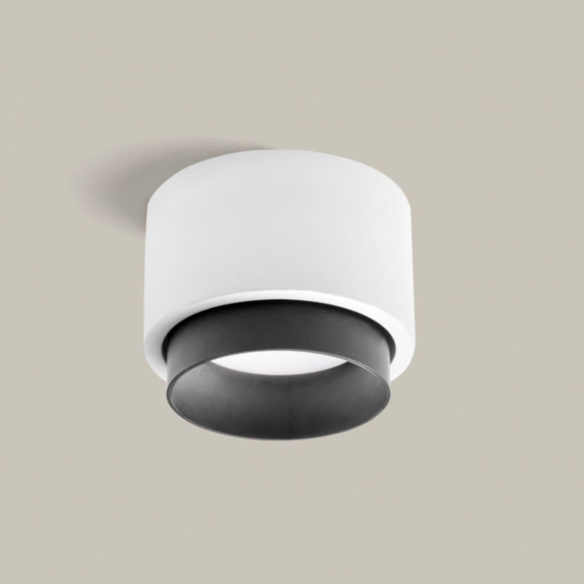 Plafoniera gesso Sforzin illuminazione SYME tonda T438 T439 T440 T441 GX53 LED alluminio soffitto in Plafoniere Lampadari Bartalini - Colle di Val d’Elsa, commercioVirtuoso.it