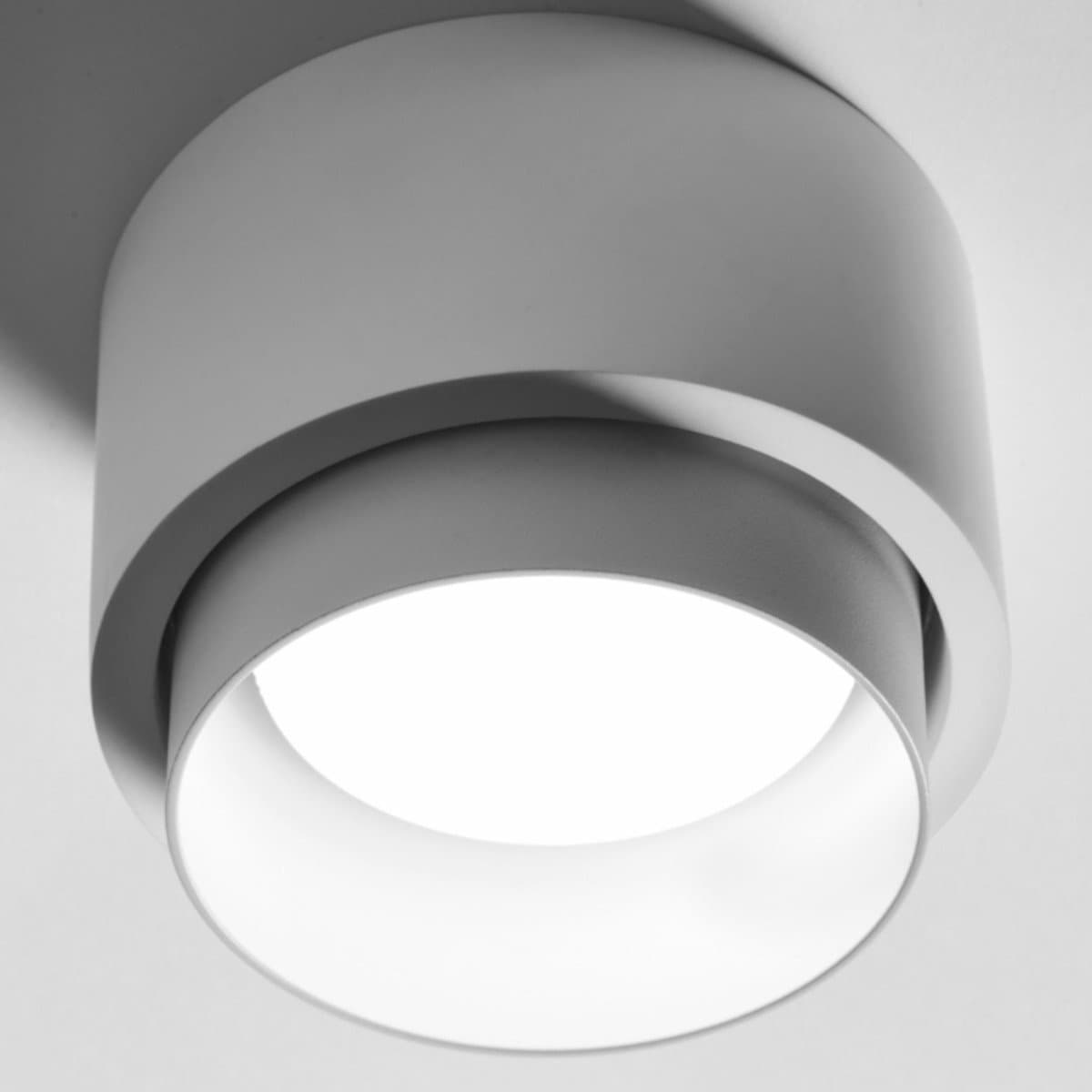 Plafoniera gesso Sforzin illuminazione SYME tonda T438 T439 T440 T441 GX53 LED alluminio soffitto in Plafoniere Lampadari Bartalini - Colle di Val d’Elsa, commercioVirtuoso.it