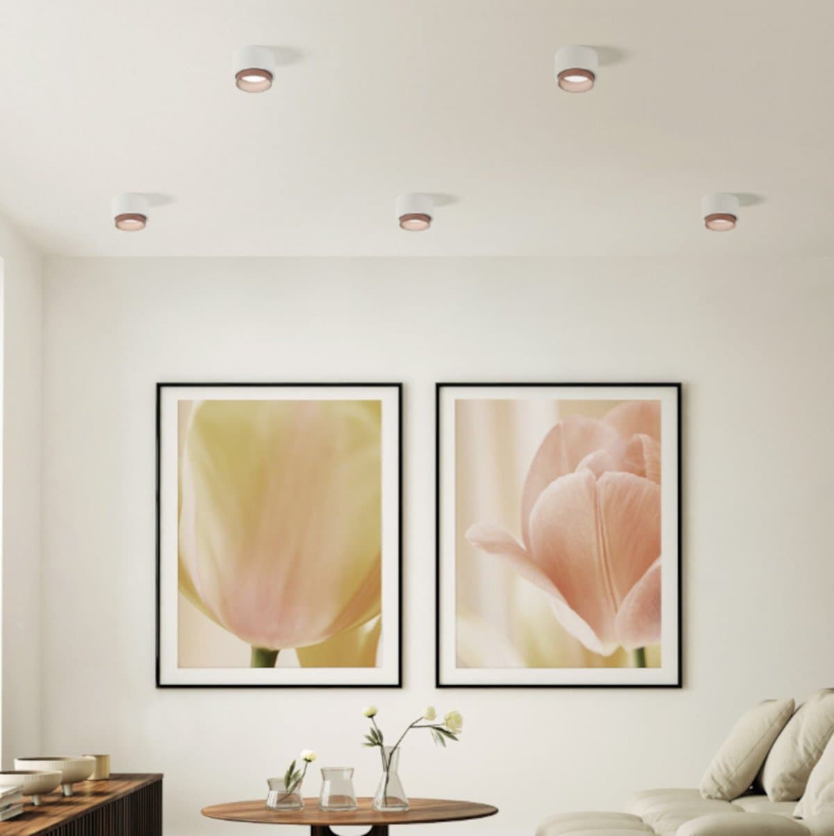 Plafoniera gesso Sforzin illuminazione SYME tonda T438 T439 T440 T441 GX53 LED alluminio soffitto in Plafoniere Lampadari Bartalini - Colle di Val d’Elsa, commercioVirtuoso.it