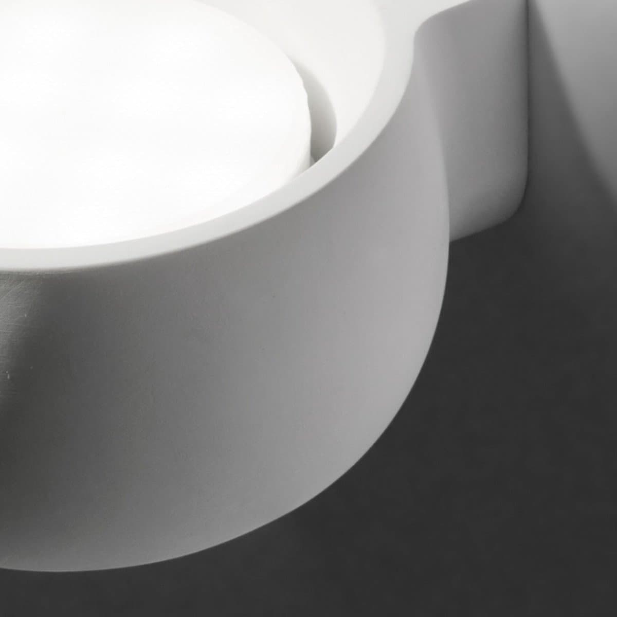 Applique gesso Sforzin illuminazione MYSIA T460 GX53 LED monoemissione parete in Faretti da muro Lampadari Bartalini - Colle di Val d’Elsa, commercioVirtuoso.it