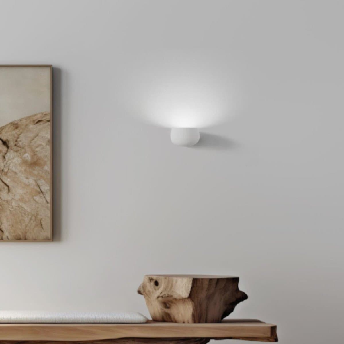 Applique gesso Sforzin illuminazione MYSIA T460 GX53 LED monoemissione parete in Faretti da muro Lampadari Bartalini - Colle di Val d’Elsa, commercioVirtuoso.it