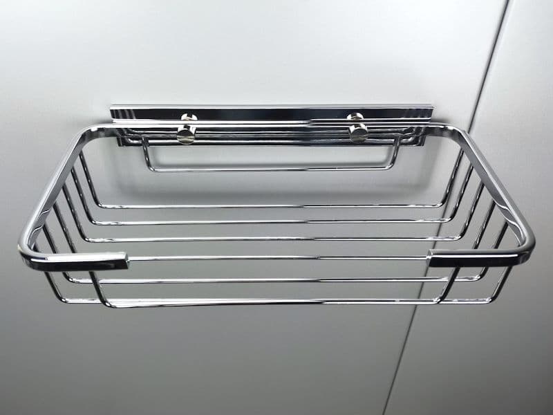 Porta sapone doccia da incollare in ottone cromato - complementi doccia in Mensole Bottiglioni - Colle di Val d’Elsa, commercioVirtuoso.it