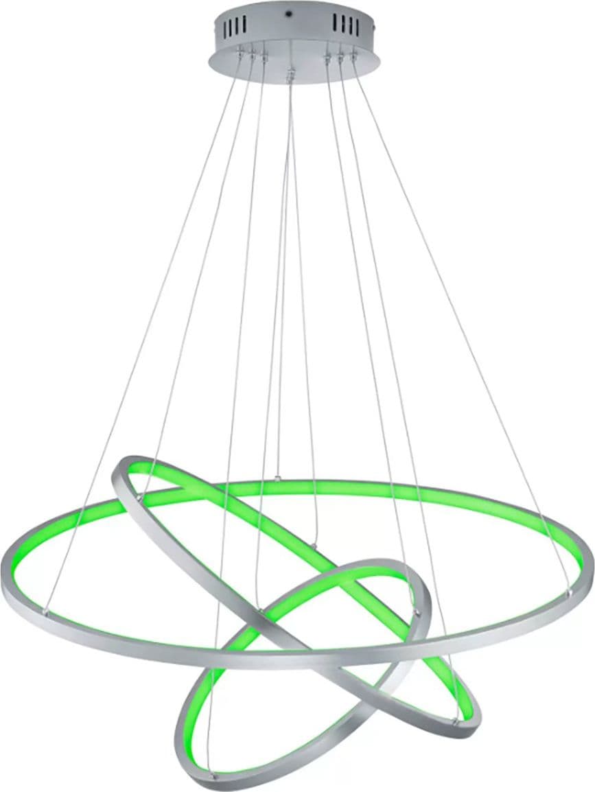 Lampadario TRIO Lighting AARON 352710307 LED RGBW 9200LM metallo antracite lampada soffitto ultramoderna telecomando in Plafoniere Lampadari Bartalini - Colle di Val d’Elsa, commercioVirtuoso.it