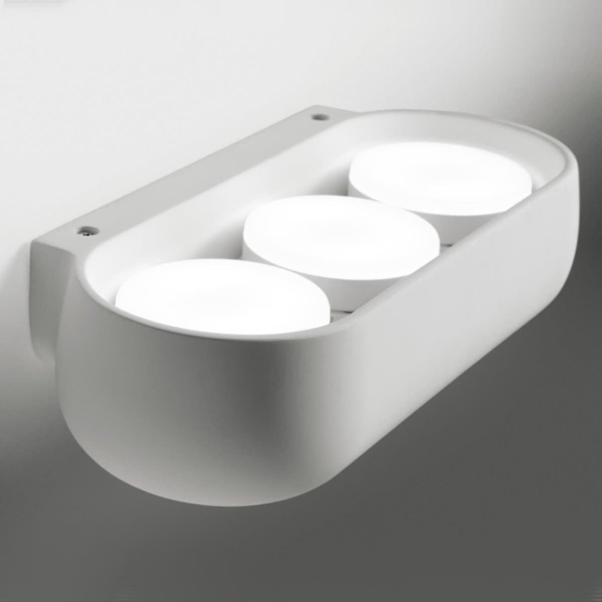 Applique gesso Sforzin illuminazione MYSIA T477 GX53 LED monoemissione parete in Faretti da muro Lampadari Bartalini - Colle di Val d’Elsa, commercioVirtuoso.it