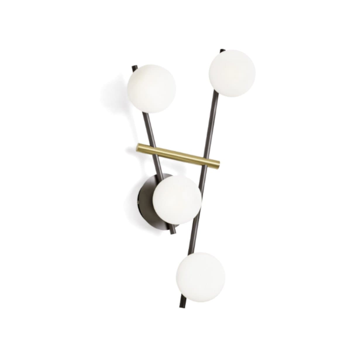 Applique moderna Miloox KIKA 1744 332 G9 LED metallo vetro in Applique Lampadari Bartalini - Colle di Val d’Elsa, commercioVirtuoso.it