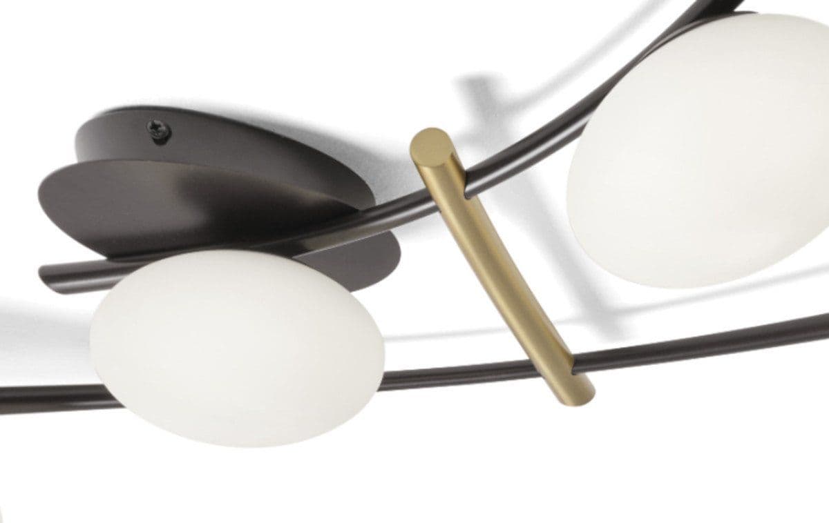 Plafoniera moderna Miloox KIKA 1744 360 G9 LED metallo vetro in Lampadari Lampadari Bartalini - Colle di Val d’Elsa, commercioVirtuoso.it