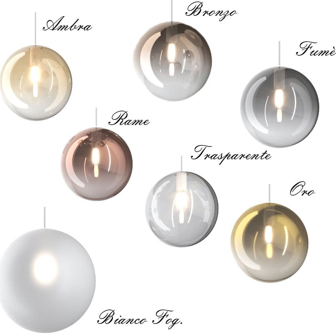 Lampadario Top Light ECLIPSE 1184 BI S2 S AM G9 LED vetro sfera ambra in Lampade a sospensione Lampadari Bartalini - Colle di Val d’Elsa, commercioVirtuoso.it