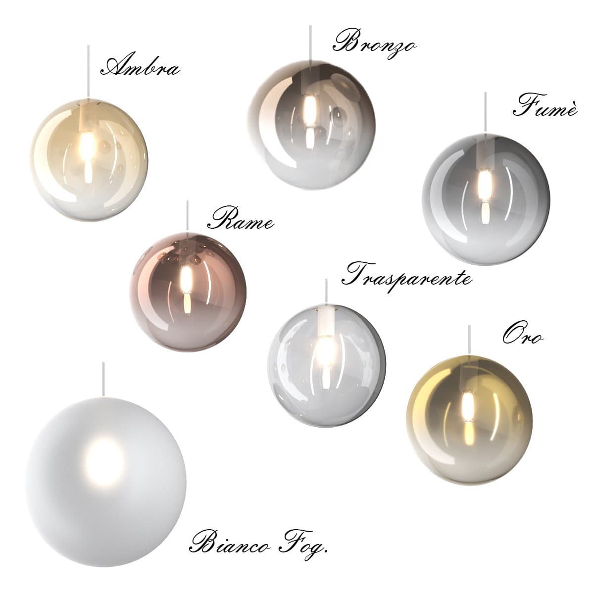 Lampadario Top Light ECLIPSE 1184 BI S2 S AM G9 LED vetro sfera ambra in Lampade a sospensione Lampadari Bartalini - Colle di Val d’Elsa, commercioVirtuoso.it