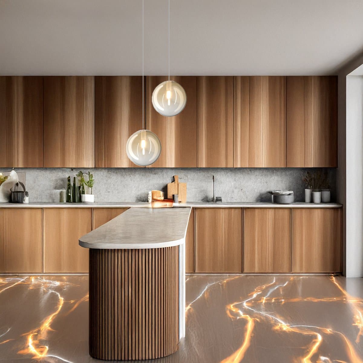 Lampadario Top Light ECLIPSE 1184 BI S2 S AM G9 LED vetro sfera ambra in Lampade a sospensione Lampadari Bartalini - Colle di Val d’Elsa, commercioVirtuoso.it