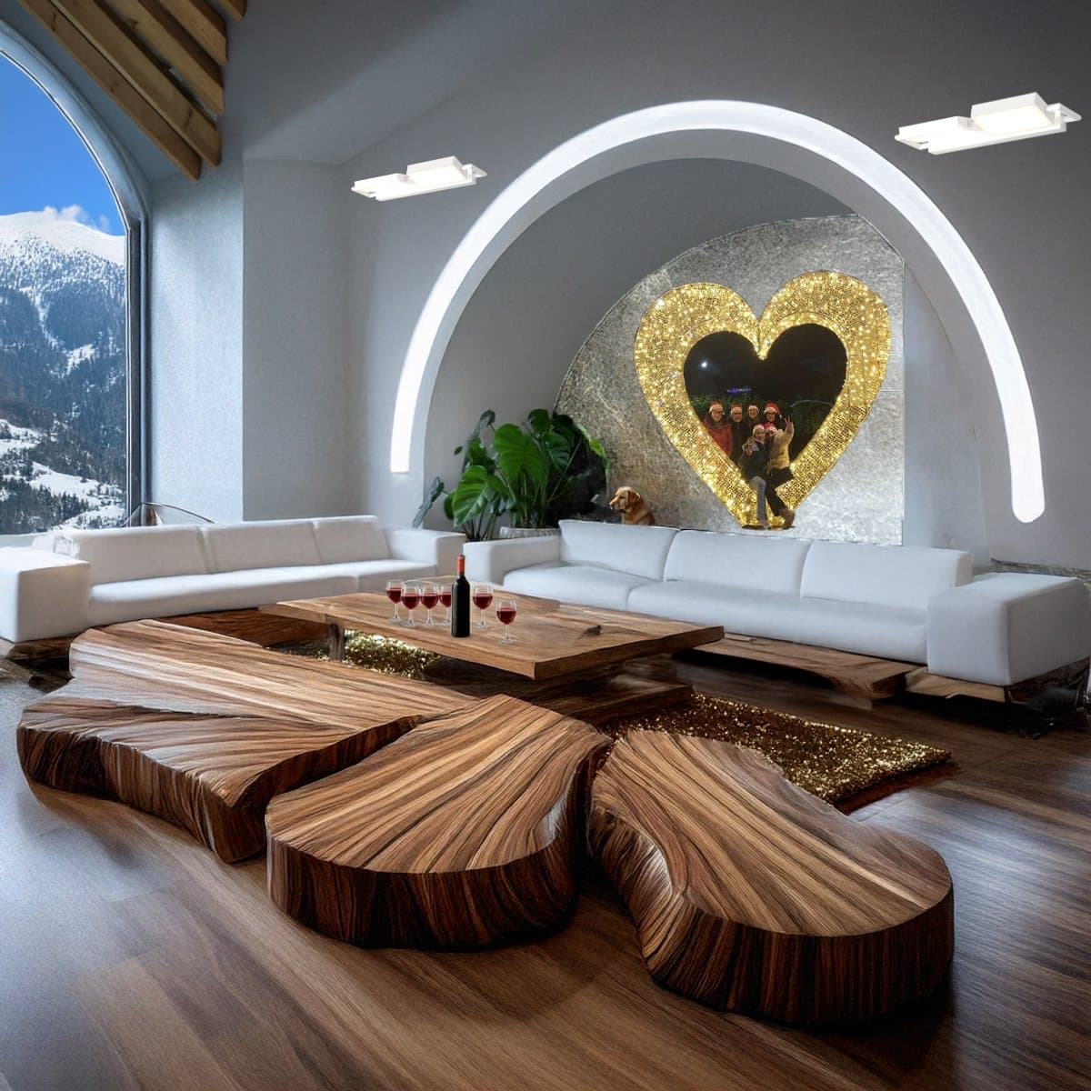 Applique orientabile Top Light KUBI 1212 4 BI LED SWITCH 4320LM illuminazione biemissione modulo integrato in Applique Lampadari Bartalini - Colle di Val d’Elsa, commercioVirtuoso.it
