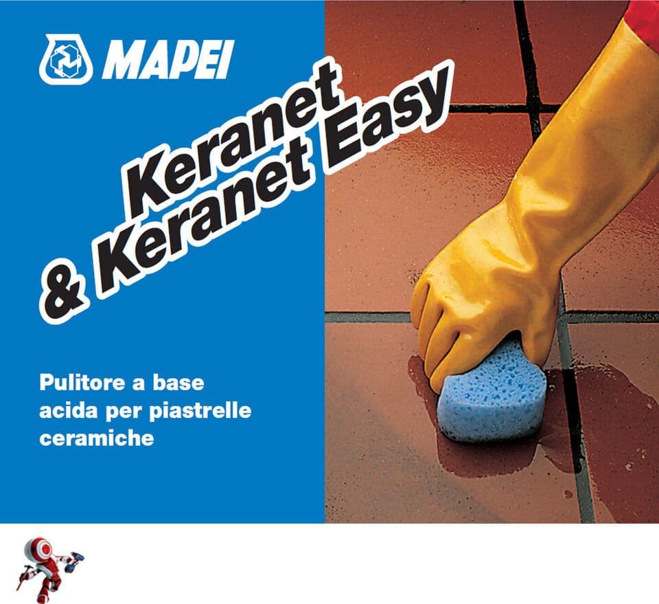MAPEI KERANET LIQUIDO LT.1 PULITORE PERPIASTRELLE A BASE ACIDA in Detergenti per pavimento Masterbrico - Longobardi, commercioVirtuoso.it