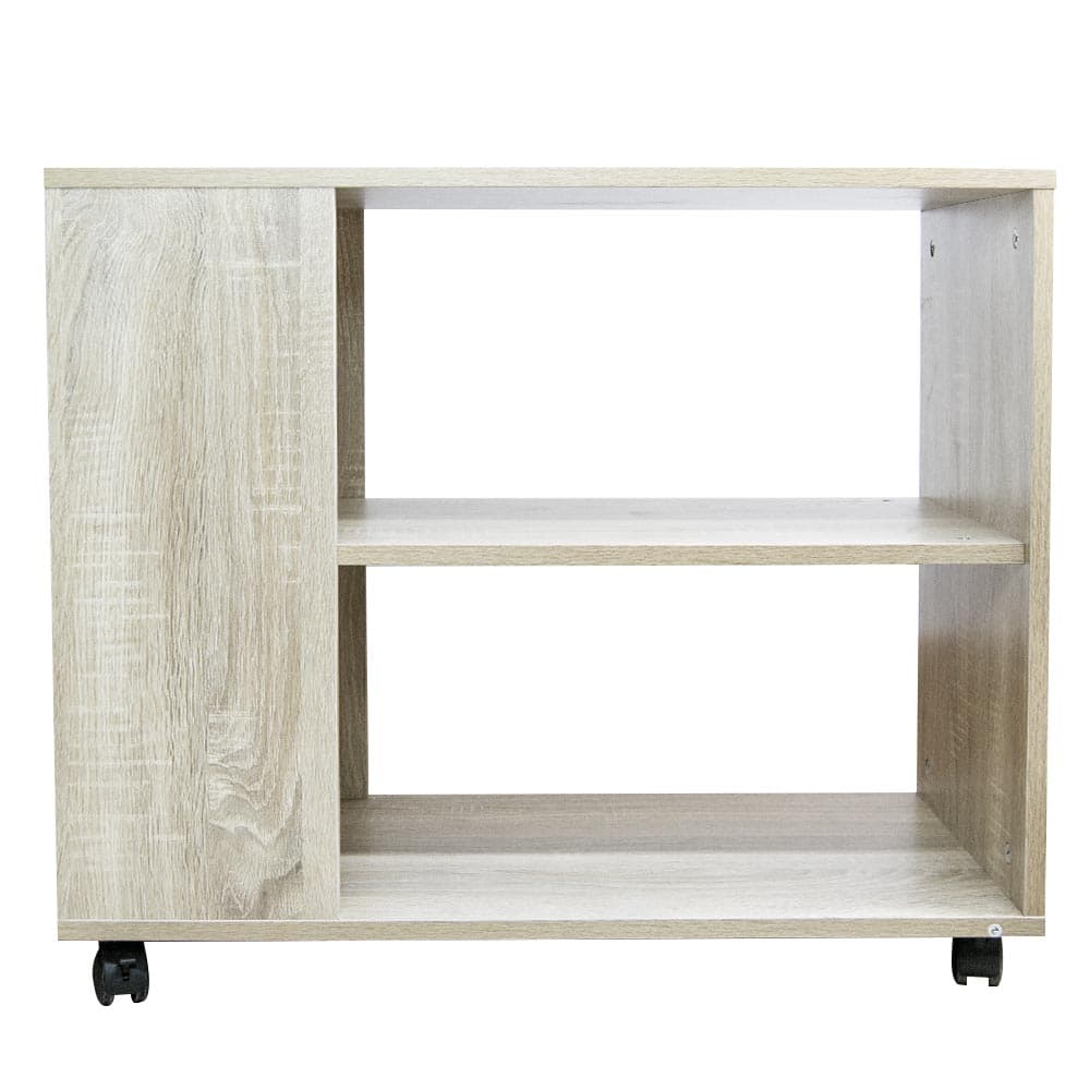 Mobiletto Tavolino con 4 Ruote 70x35 H 61cm Multiuso il Legno 2 Ripiani Beige in Tavolini bassi Danyx - Casoria, commercioVirtuoso.it