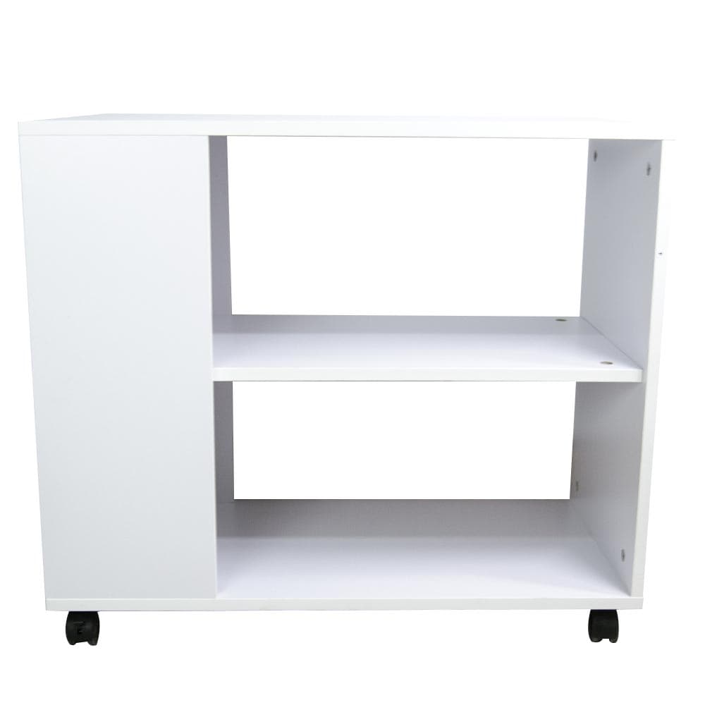 Mobiletto Tavolino con 4 Ruote 70x35 H 61cm Multiuso il Legno 2 Ripiani Bianco in Carrelli da portata Danyx - Casoria, commercioVirtuoso.it