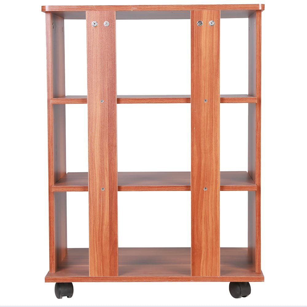 Mobile Multiuso in Legno Nobilitato 3 Ripiani e 4 Ruote Ciliegio 60x45 H80cm in Mobili a terra Danyx - Casoria, commercioVirtuoso.it