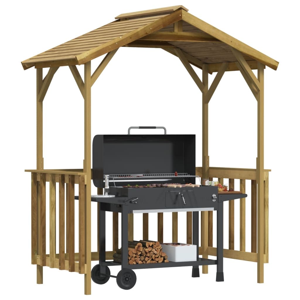 Capanno per Barbecue 163,5x93x210 cm in Pino Impregnato Verde Resistente in Capanni Esplodia - Napoli, commercioVirtuoso.it
