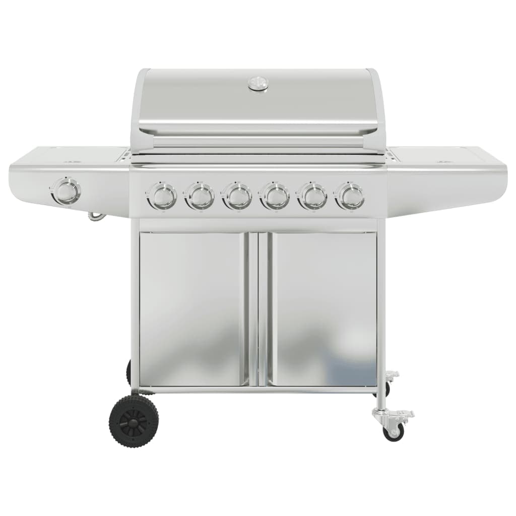 Griglia Barbecue a Gas con 7 Bruciatori Argento in Acciaio Inossidabile in Barbecue a gas Esplodia - Napoli, commercioVirtuoso.it