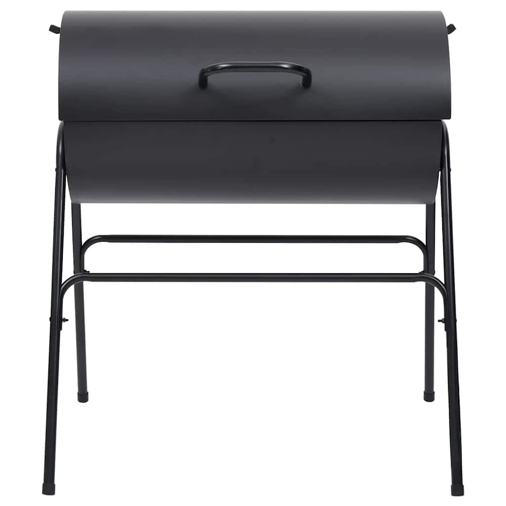 Barbecue a Barile 2 Griglie di Cottura Nero 80x95x90 cm Acciaio per Esterno in Barbecue a carbone Esplodia - Napoli, commercioVirtuoso.it