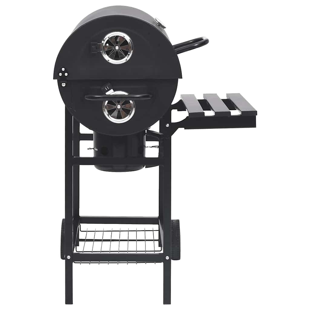 Barbecue per esterno a Barile con Ruote e Ripiani Acciaio Nero 115x85x95 cm in Barbecue a carbone Esplodia - Napoli, commercioVirtuoso.it