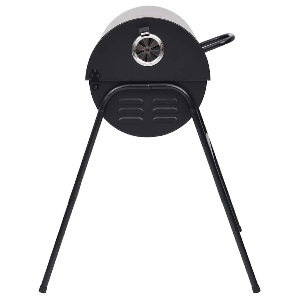 Barbecue a Barile 2 Griglie di Cottura Nero 80x95x90 cm Acciaio per Esterno in Barbecue a carbone Esplodia - Napoli, commercioVirtuoso.it